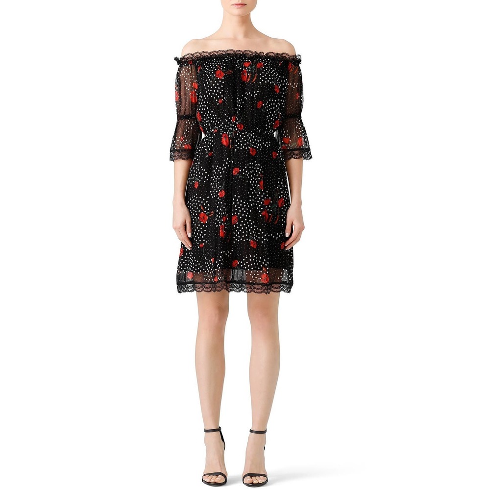 The Kooples Black Popi Print Dress